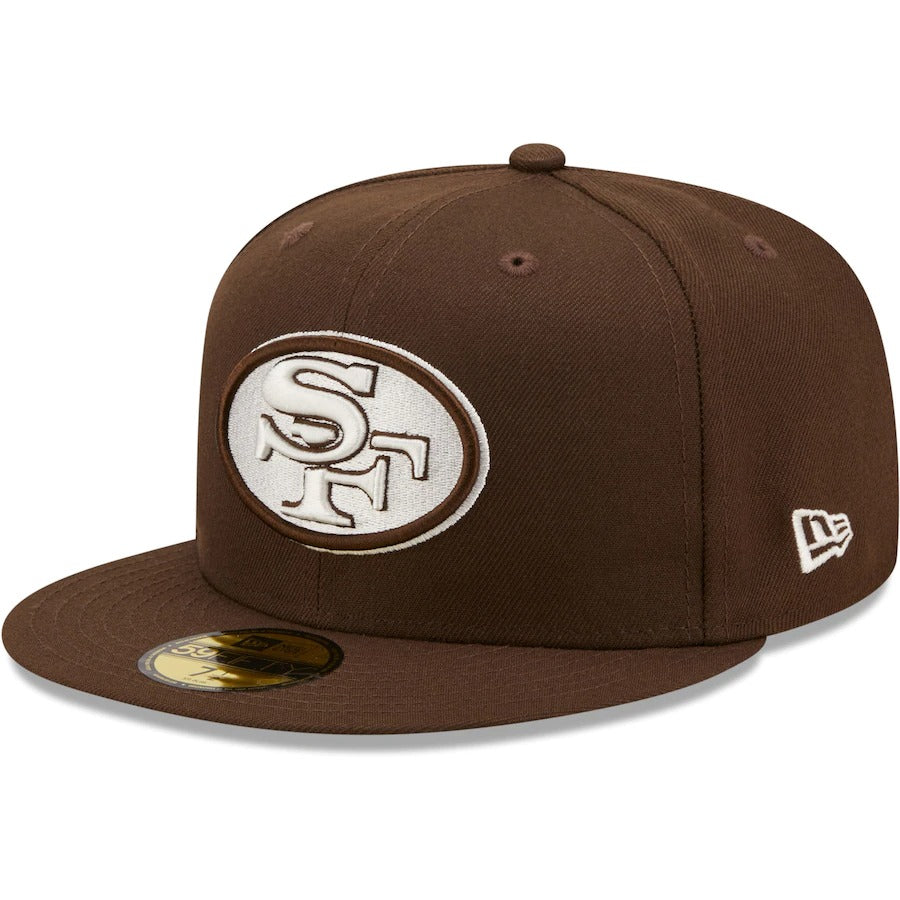 New Era San Francisco 49ers Brown Super Bowl XXIII Chrome Undervisor 59FIFTY Fitted Hat