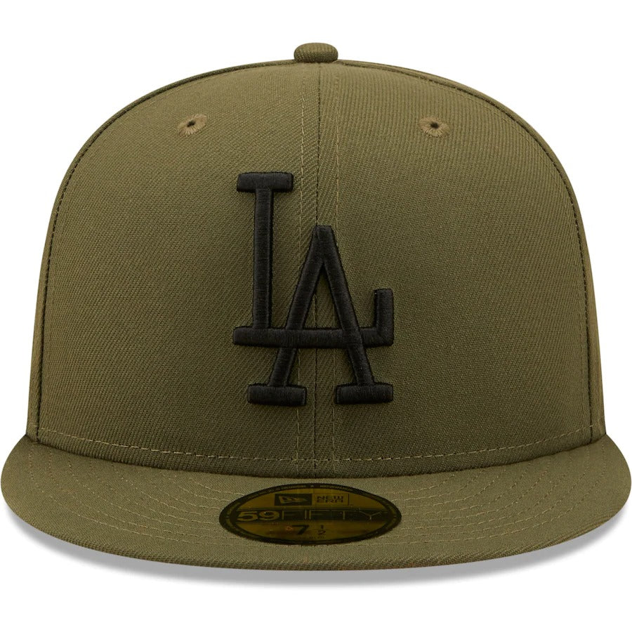 New Era Los Angeles Dodgers Olive 1959 All-Star Game Hunter Flame Undervisor 59FIFTY Fitted Hat