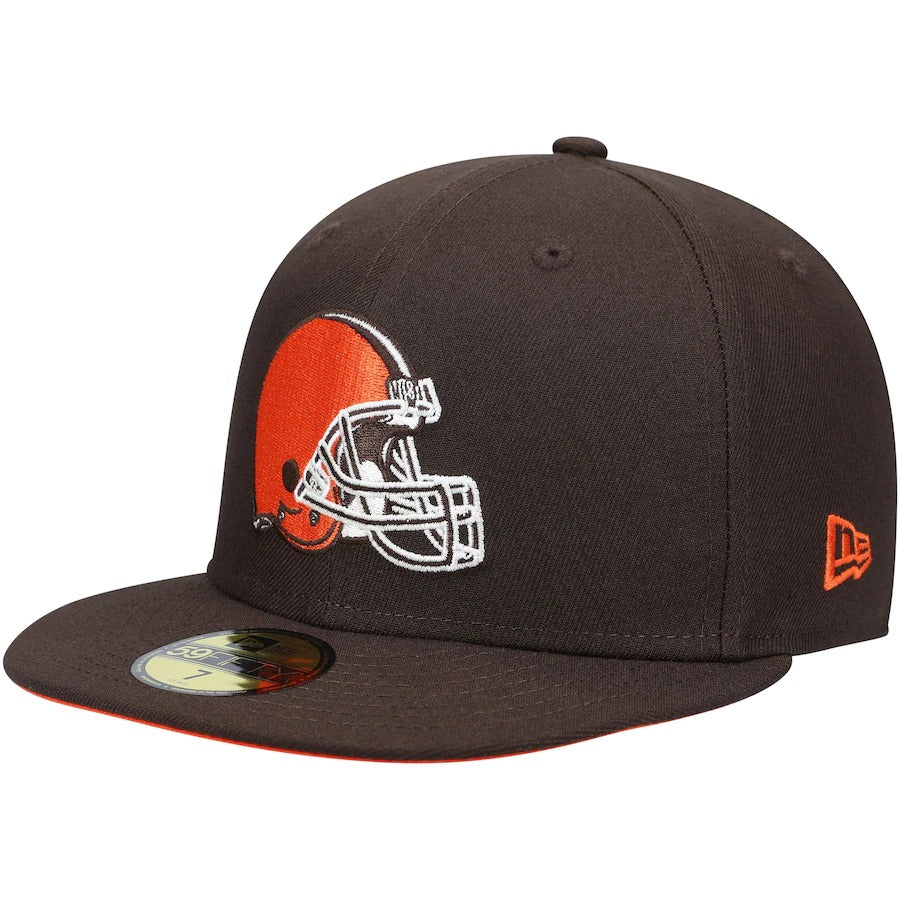 New Era Cleveland Browns 60th Anniversary Patch Team Brown 59FIFTY Fitted Hat