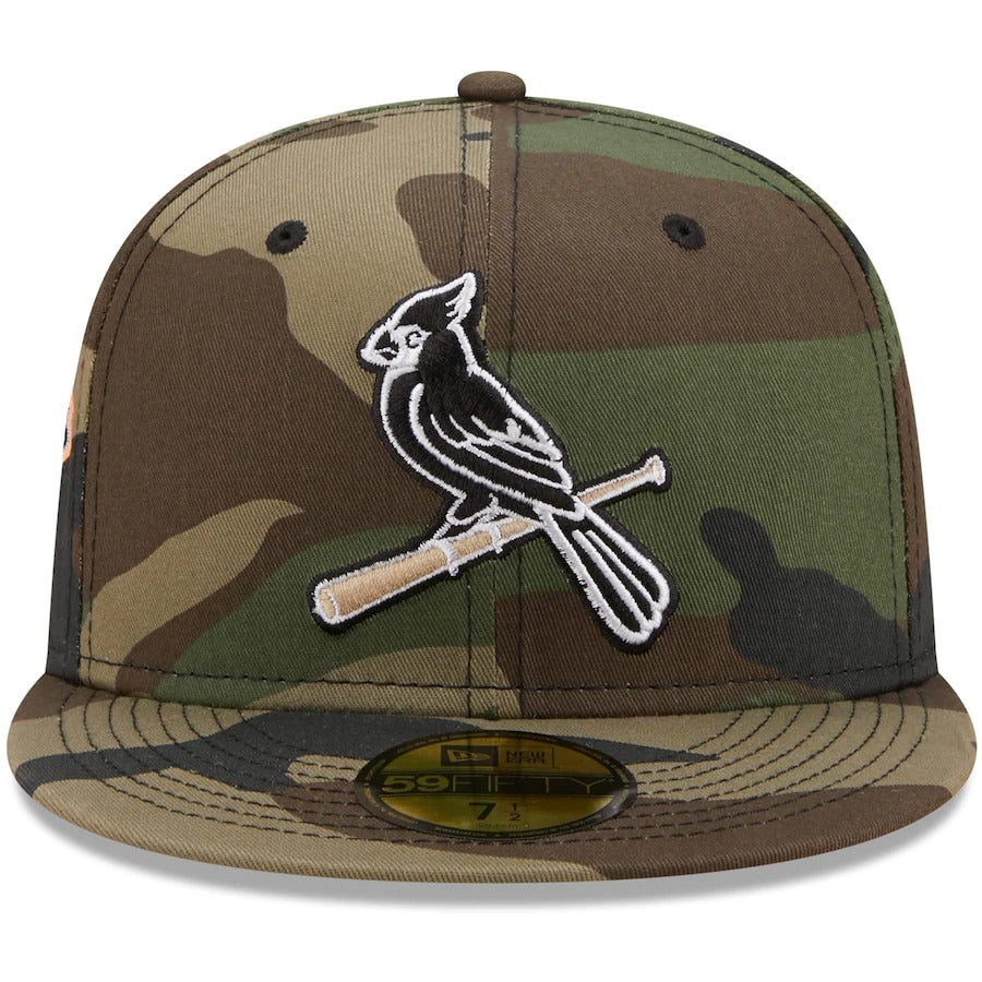 New Era St. Louis Cardinals Camo 2011 World Series Flame Undervisor 59FIFTY Fitted Hat