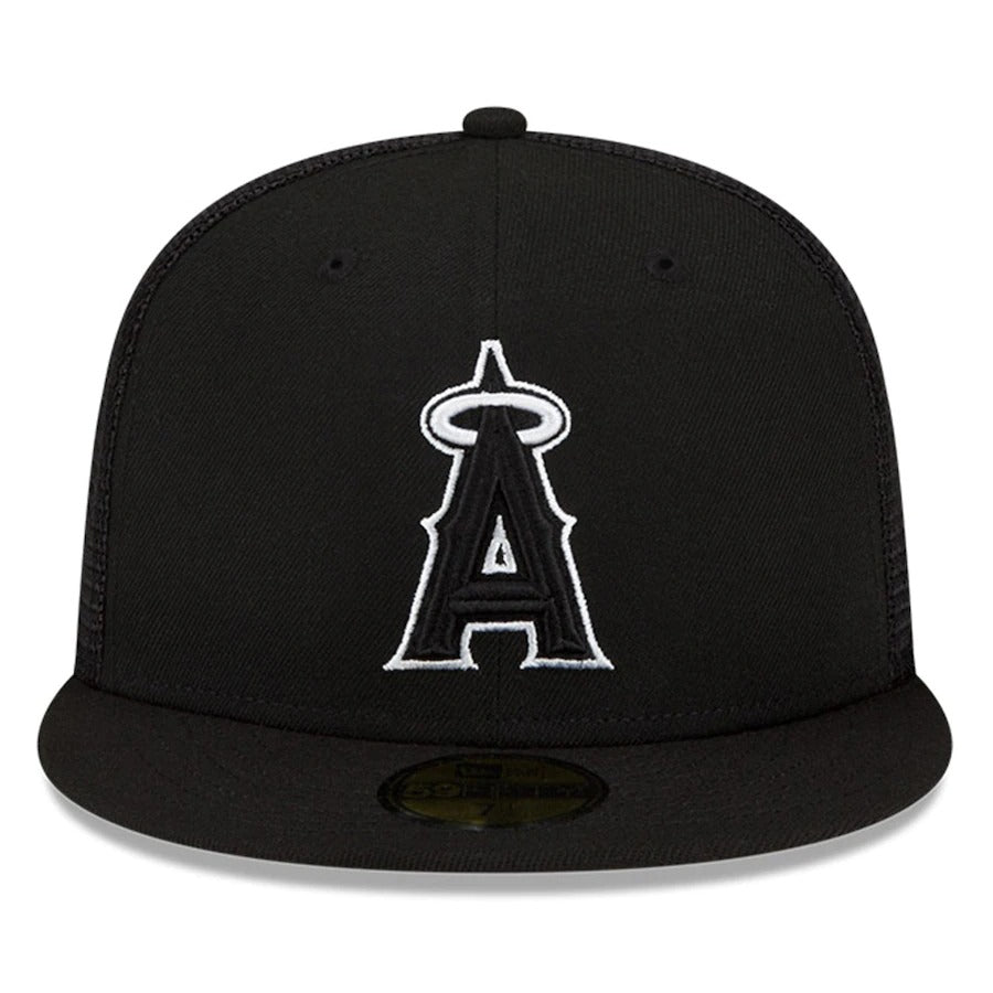 New Era Los Angeles Angels Black 2022 Batting Practice 59FIFTY Fitted Hat