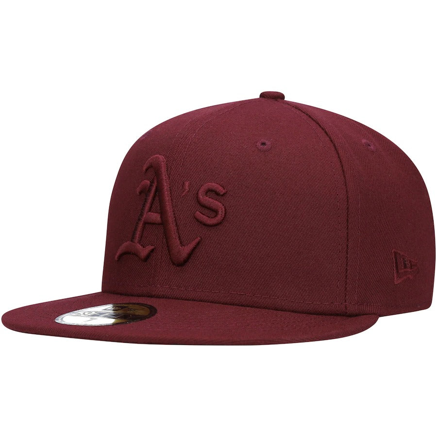 New Era Oakland Athletics Maroon Oxblood Tonal 59FIFTY Fitted Hat
