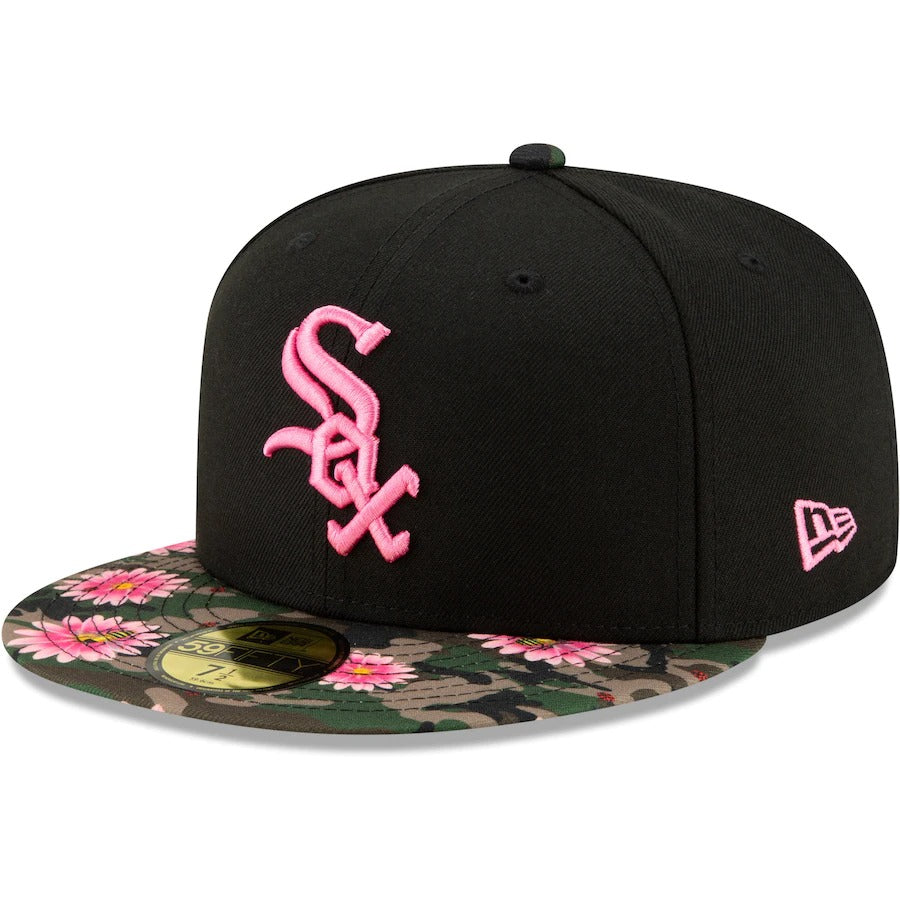 New Era Black Chicago White Sox Floral Morning 59FIFTY Fitted Hat