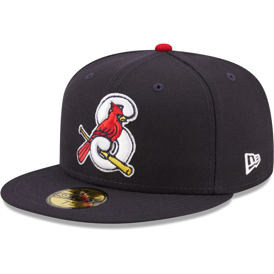 New Era Springfield Cardinals Navy Authentic Collection 59FIFTY Fitted Hat