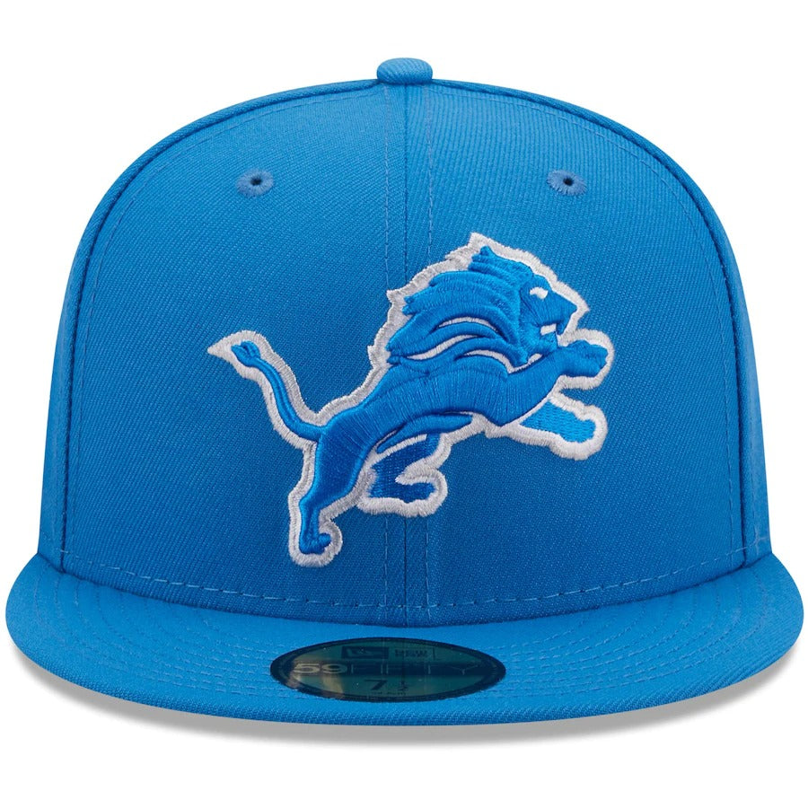 New Era Blue Detroit Lions Field Patch 59FIFTY Fitted Hat