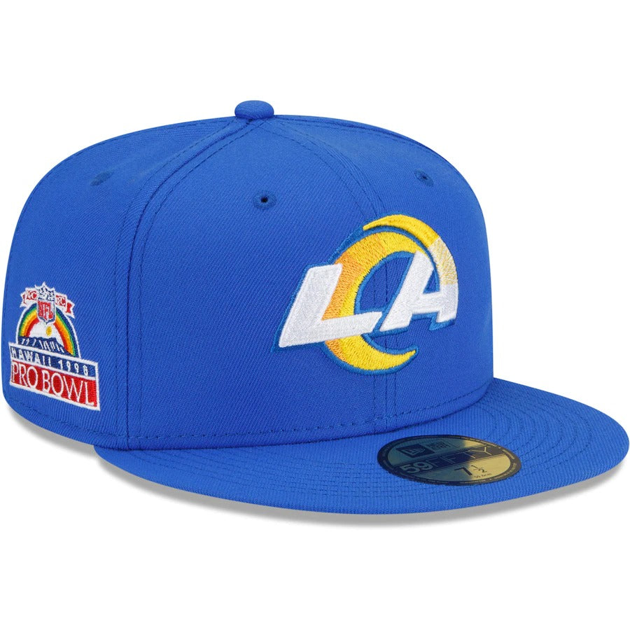 New Era Los Angeles Rams Royal Patch Up 1998 Pro Bowl 59FIFTY Fitted Hat