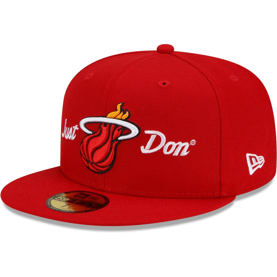 New Era x Just Don Miami Heat Red 59FIFTY Fitted Hat