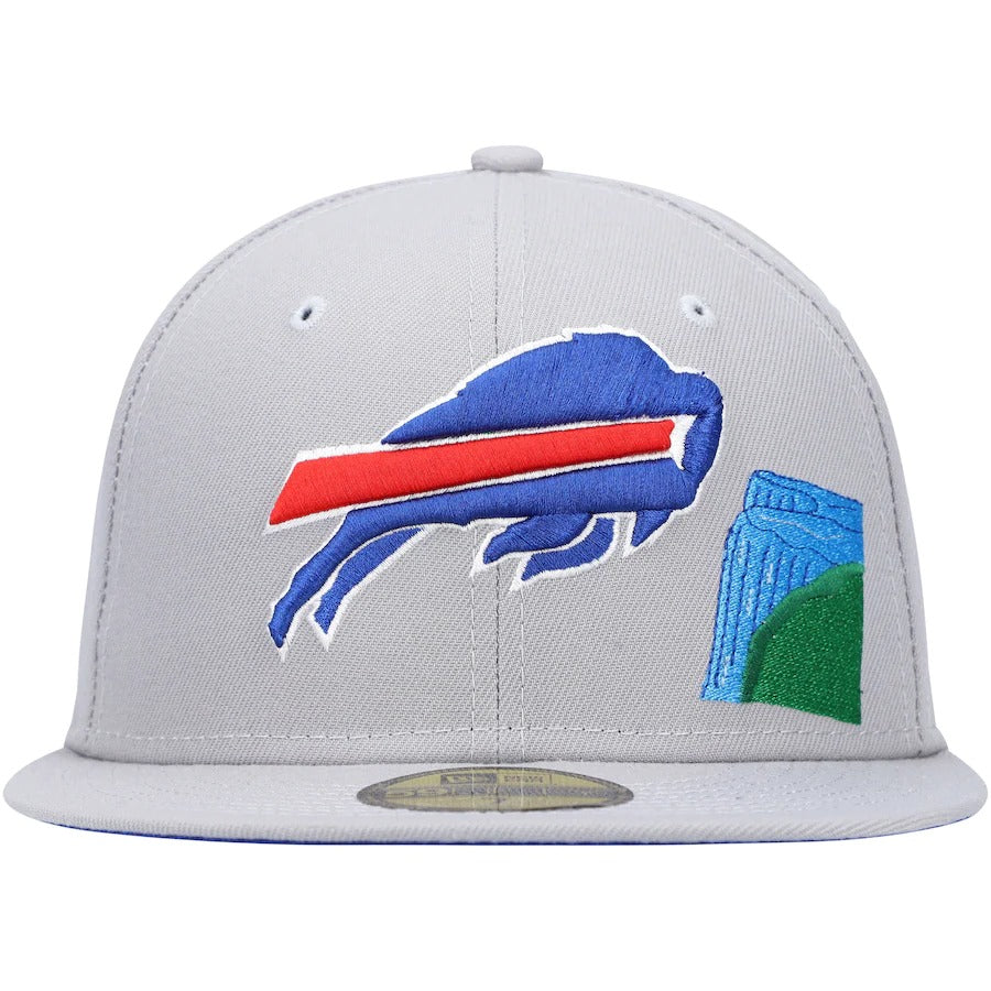 New Era Buffalo Bills Gray City Describe 59FIFTY Fitted Hat