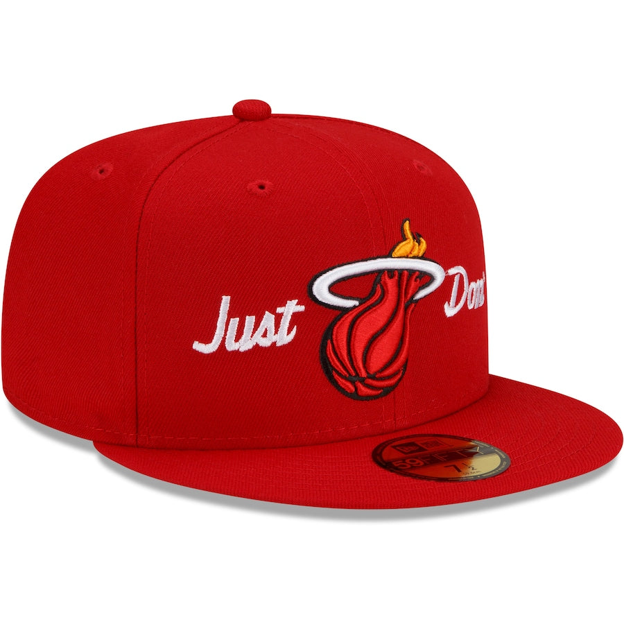 New Era x Just Don Miami Heat Red 59FIFTY Fitted Hat
