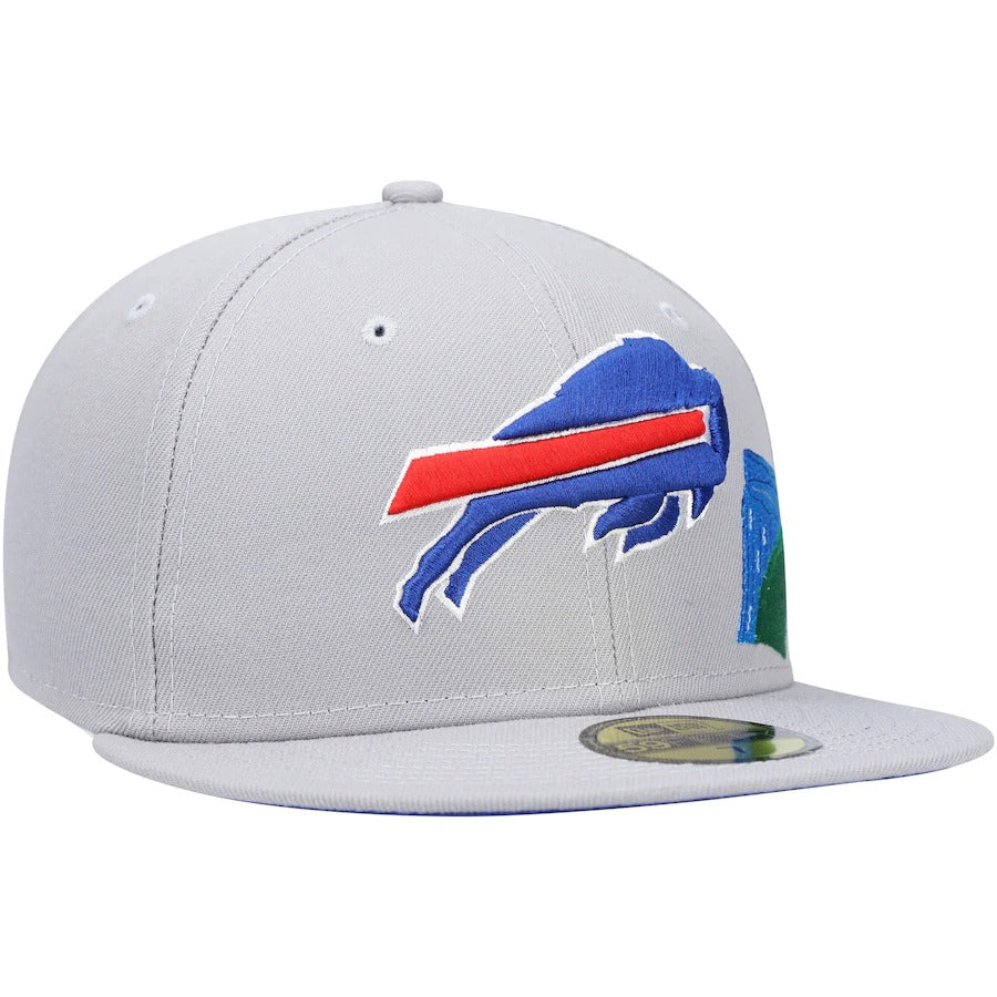 New Era Buffalo Bills Gray City Describe 59FIFTY Fitted Hat