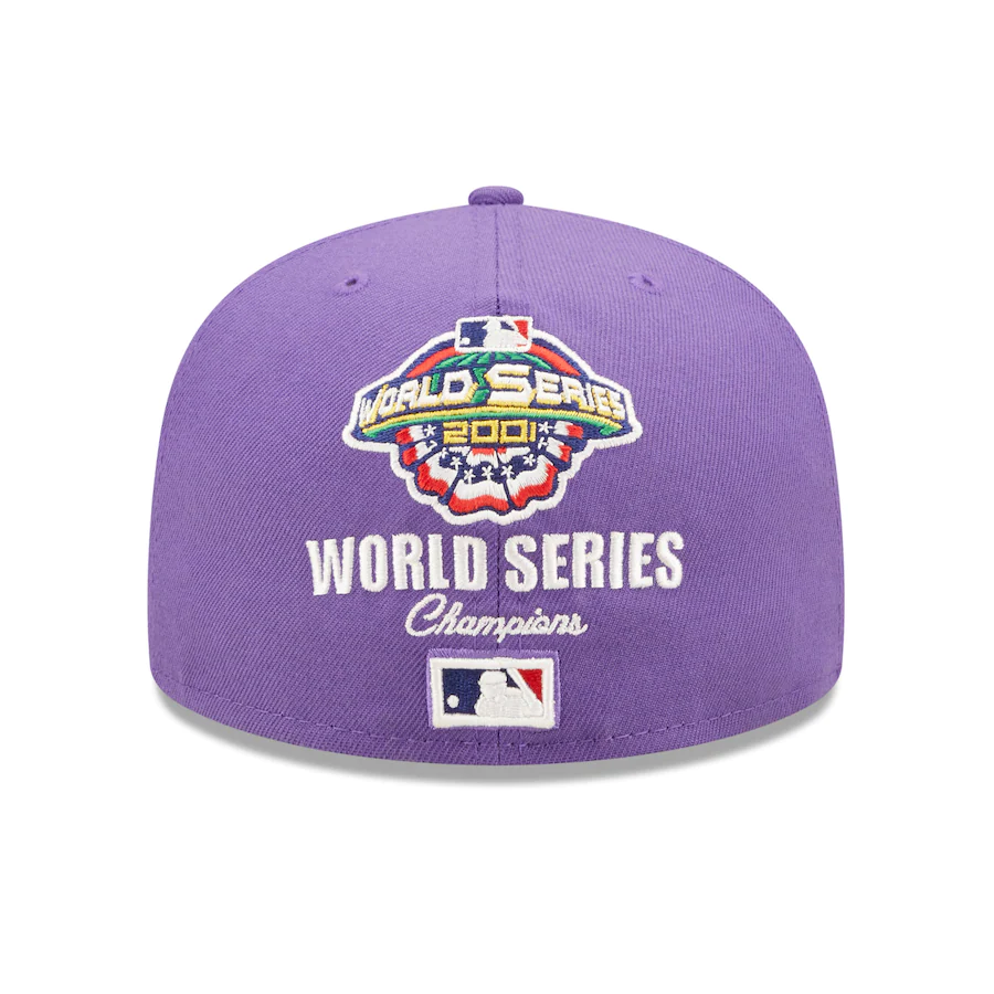 New Era Arizona Diamondbacks Purple 2001 World Series Champions Crown 59FIFTY Fitted Hat