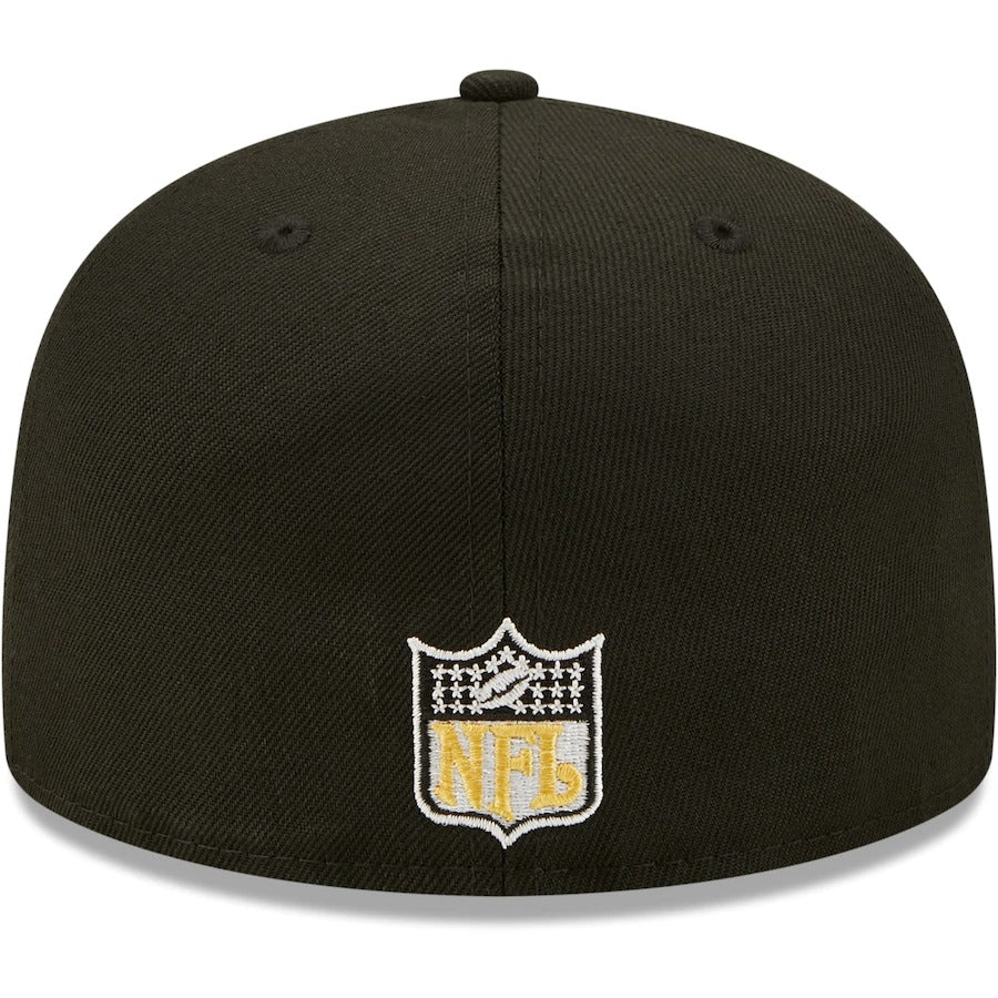 New Era San Francisco 49ers Black Super Bowl XIX Gold Undervisor 59FIFTY Fitted Hat