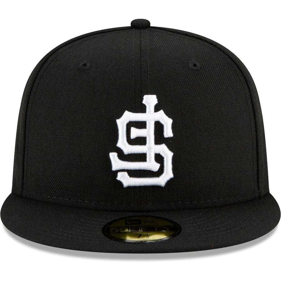 New Era Black San Francisco Giants Upside Down Logo 59FIFTY Fitted Hat