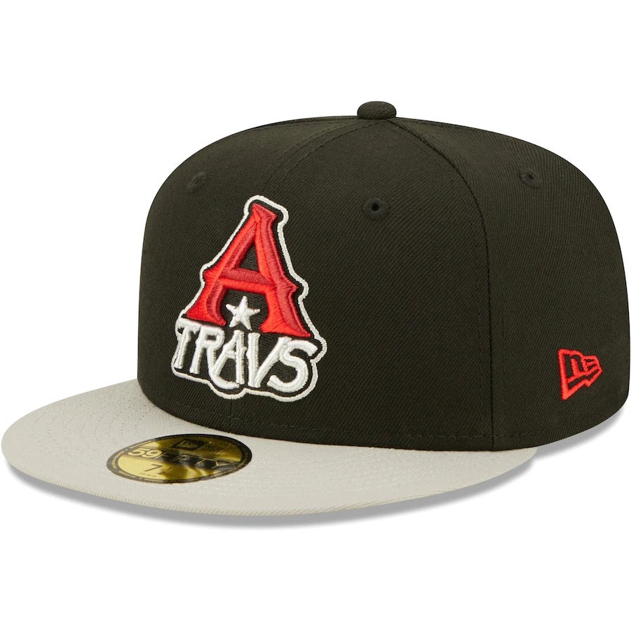New Era Arkansas Travelers Black Authentic Collection Road 59FIFTY Fitted Hat