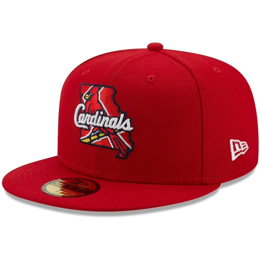 New Era Red St. Louis Cardinals Local II 59FIFTY Fitted Hat