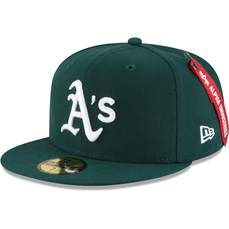 New Era x Alpha Industries Oakland Athletics Green 59FIFTY Fitted Hat