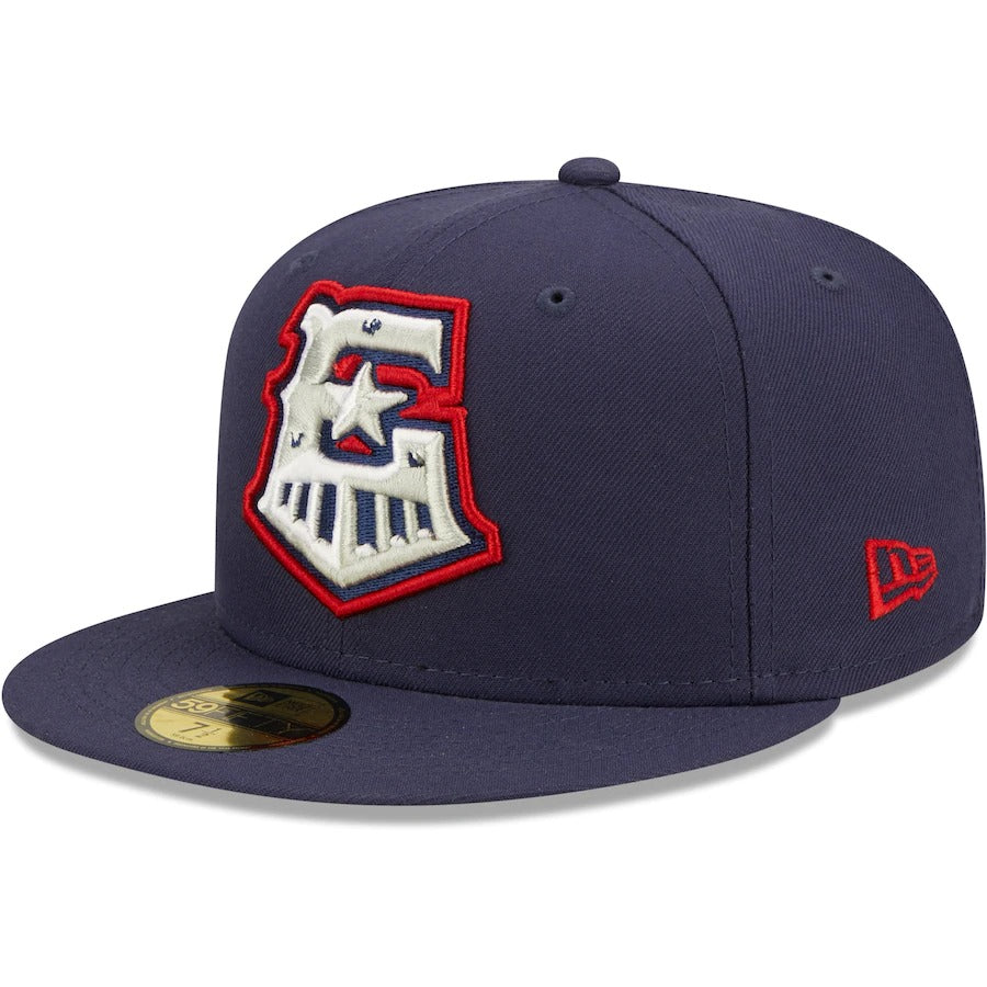 New Era Round Rock Express Navy Authentic Collection Team Home 59FIFTY Fitted Hat