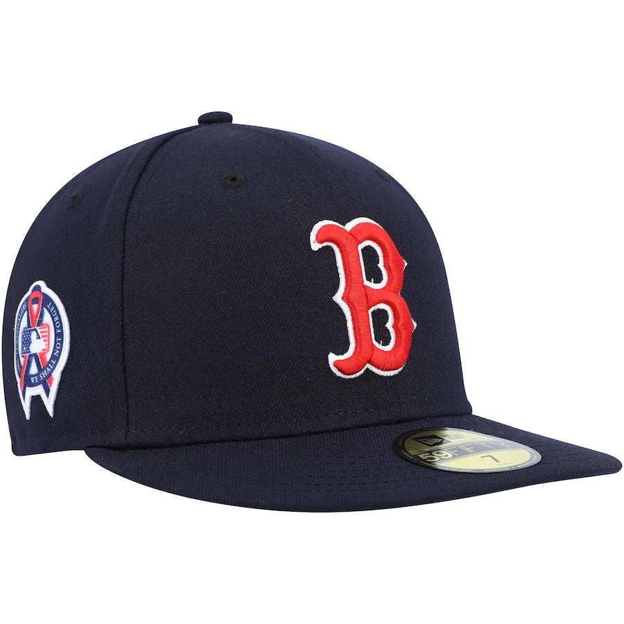 New Era Boston Red Sox Navy 9/11 Memorial Side Patch 59FIFTY Fitted Hat