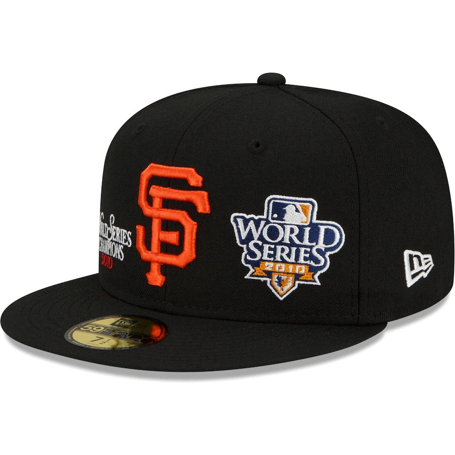 New Era Black San Francisco Giants 2010 World Series Champions 59FIFTY Fitted Hat
