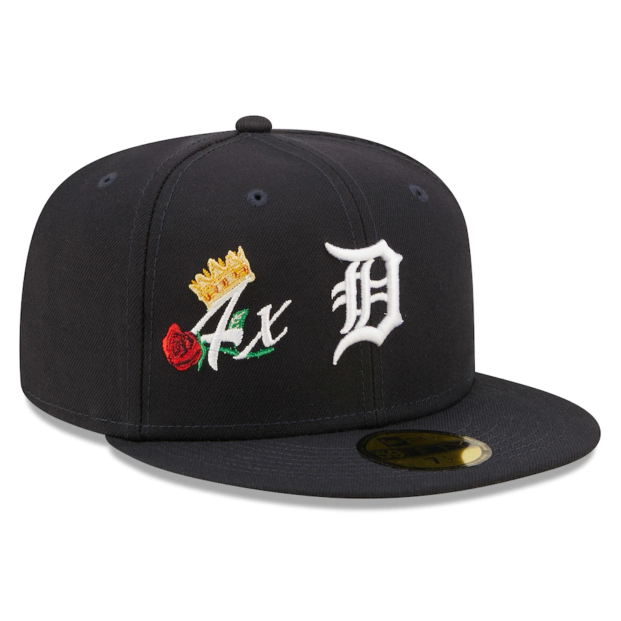 New Era Detroit Tigers Navy 4x World Series Champions Crown 59FIFTY Fitted Hat