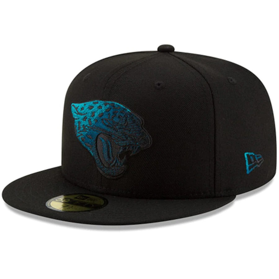 New Era Jacksonville Jaguars Black Color Dim 59FIFTY Fitted Hat