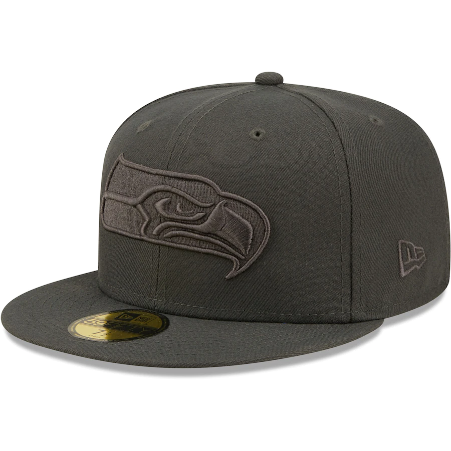 New Era Seattle Seahawks Graphite Color Pack 59FIFTY Fitted Hat