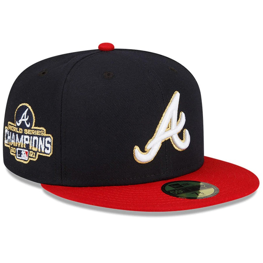 New Era Atlanta Braves Navy 2022 Gold Program 59FIFTY Fitted Hat