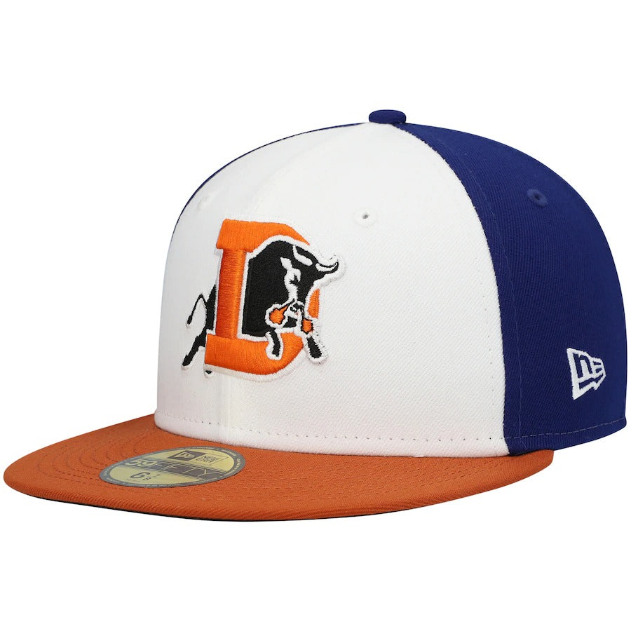 New Era Durham Bulls White Authentic Collection Team Alternate 59FIFTY Fitted Hat