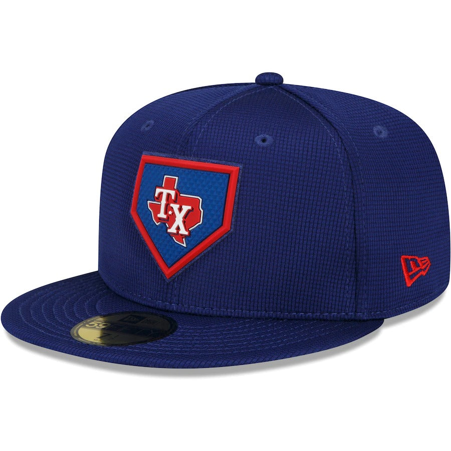 New Era Texas Rangers Royal 2022 Clubhouse 59FIFTY Fitted Hat