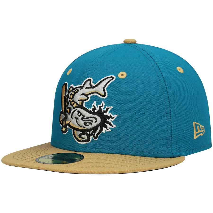 New Era West Michigan Whitecaps Turquoise Theme Night 59FIFTY Fitted Hat