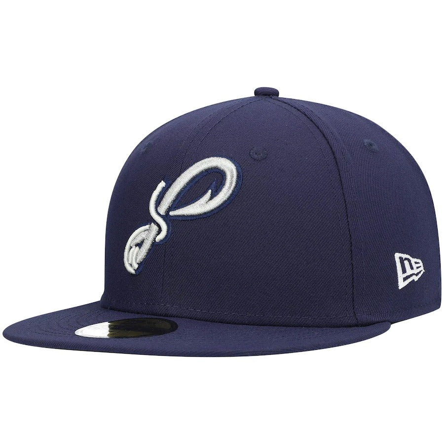 New Era Pensacola Blue Wahoos Navy Authentic Collection Team Alternate 59FIFTY Fitted Hat