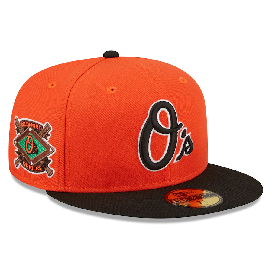 New Era Baltimore Orioles Orange Team AKA 59FIFTY Fitted Hat