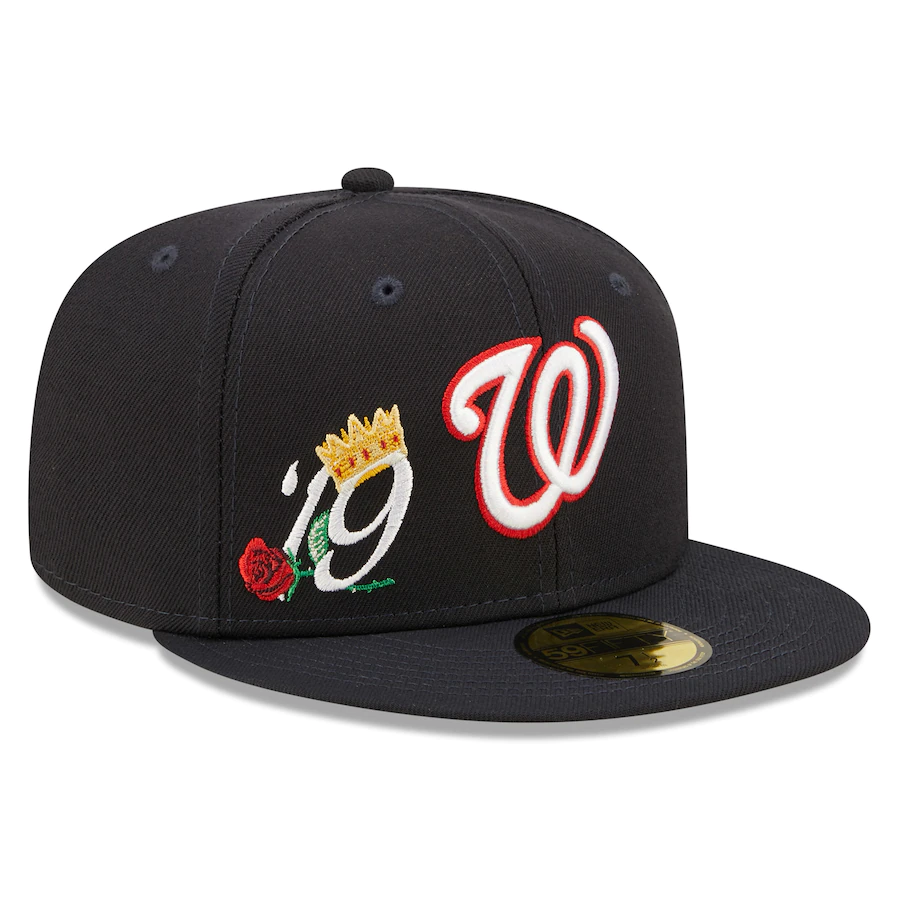 New Era Washington Nationals Navy 2019 World Series Champions Crown 59FIFTY Fitted Hat