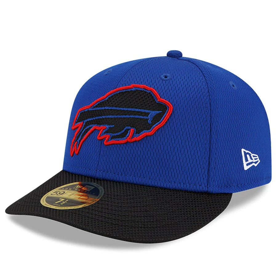 New Era Royal/Black Buffalo Bills 2021 NFL Sideline Road Low Profile 59FIFTY Fitted Hat