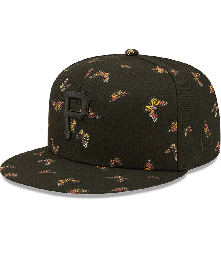 New Era Pittsburgh Pirates Black Flutter 59FIFTY Fitted Hat
