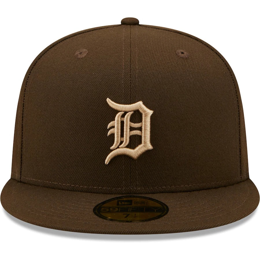 New Era Detroit Tigers Brown 1984 World Series Team Scarlet Undervisor 59FIFTY Fitted Hat