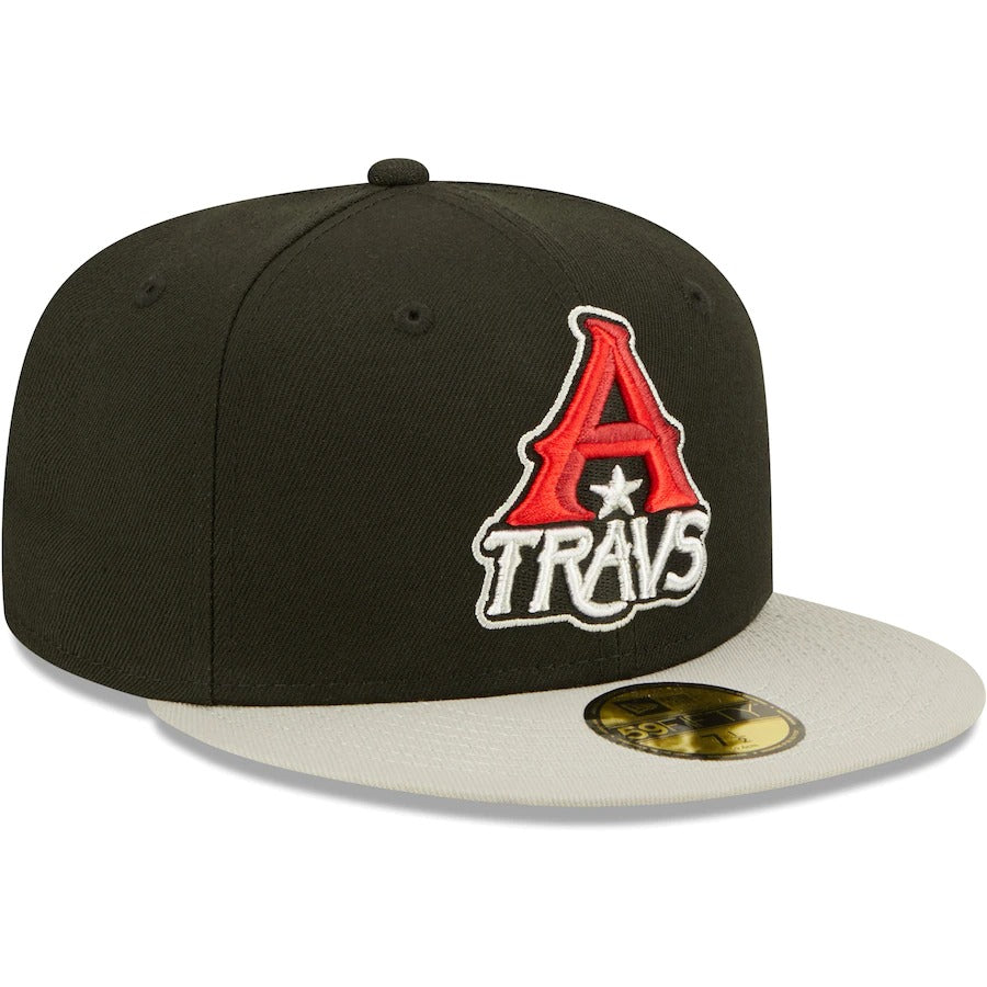 New Era Arkansas Travelers Black Authentic Collection Road 59FIFTY Fitted Hat