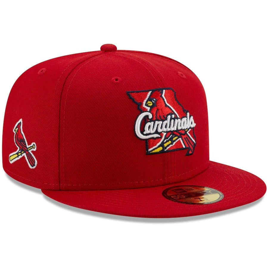 New Era Red St. Louis Cardinals Local II 59FIFTY Fitted Hat