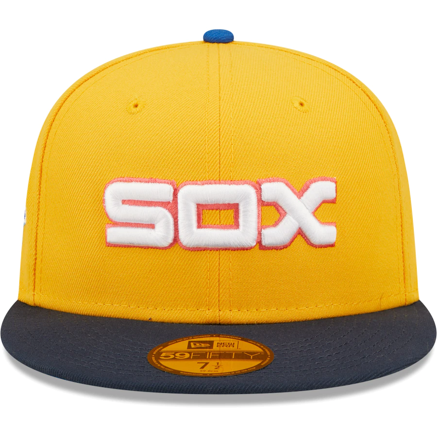 New Era Chicago White Sox Gold/Azure American League Inaugural Team Undervisor 59FIFTY Fitted Hat