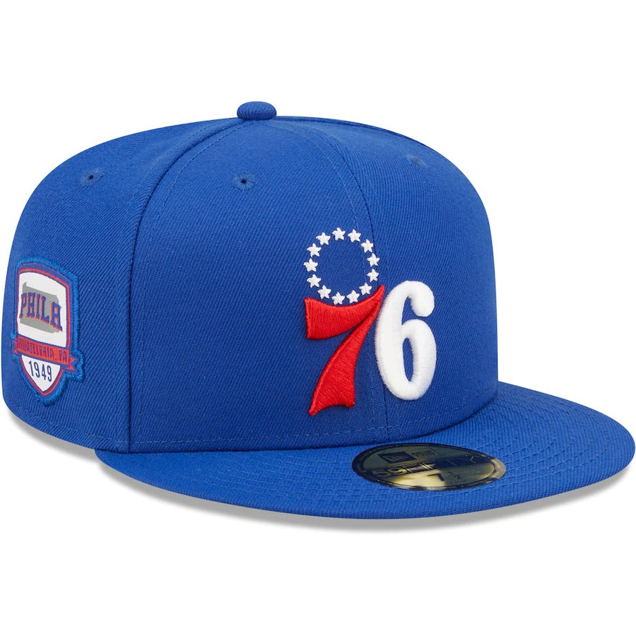 New Era Philadelphia 76ers Royal City Side 59FIFTY Fitted Hat