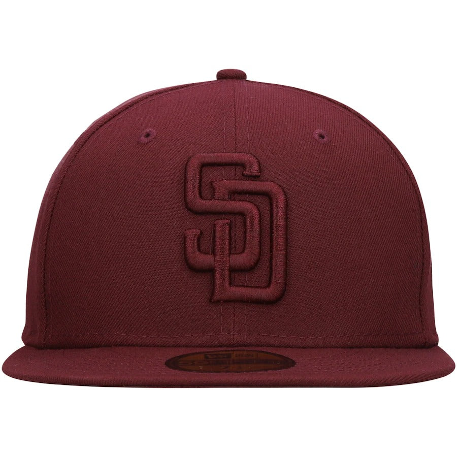 New Era San Diego Padres Maroon Oxblood Tonal 59FIFTY Fitted Hat
