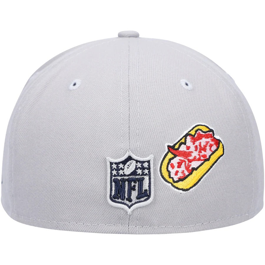 New Era New England Patriots Gray City Describe 59FIFTY Fitted Hat