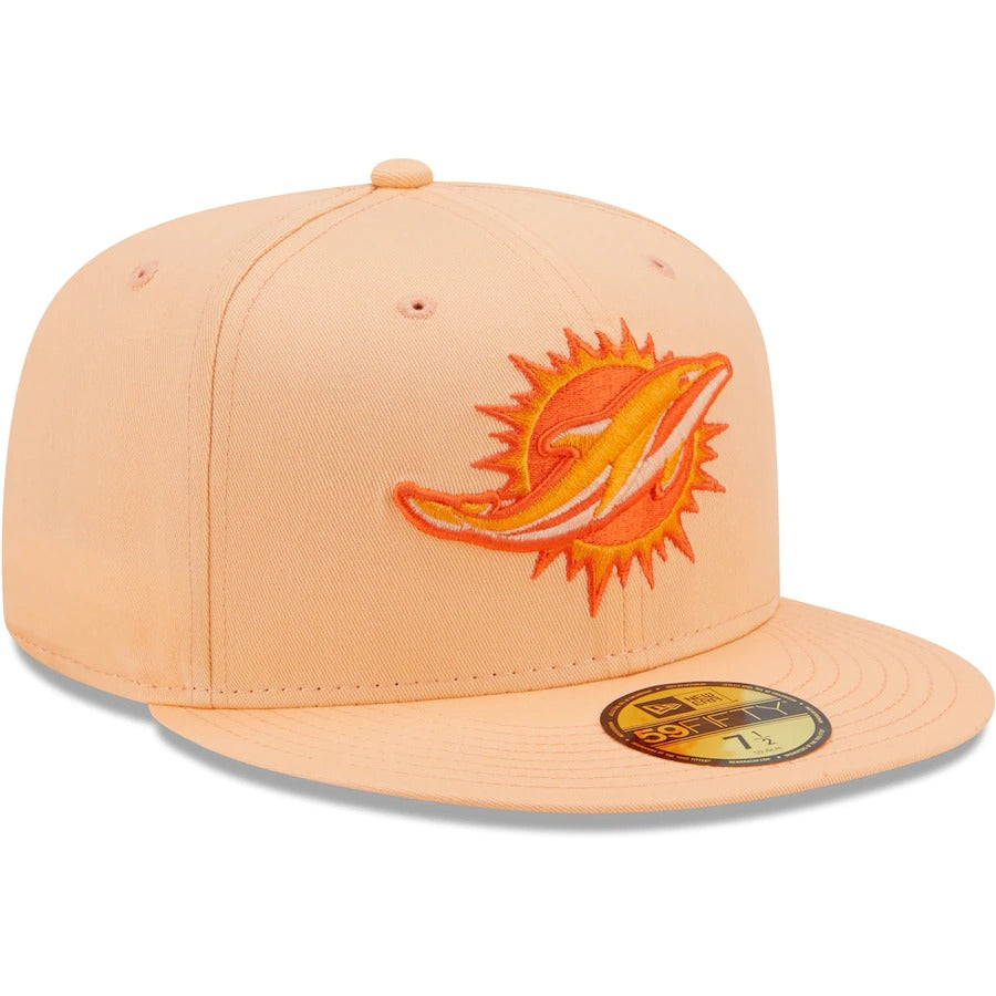 New Era Miami Dolphins Orange The Pastels 59FIFTY Fitted Hat