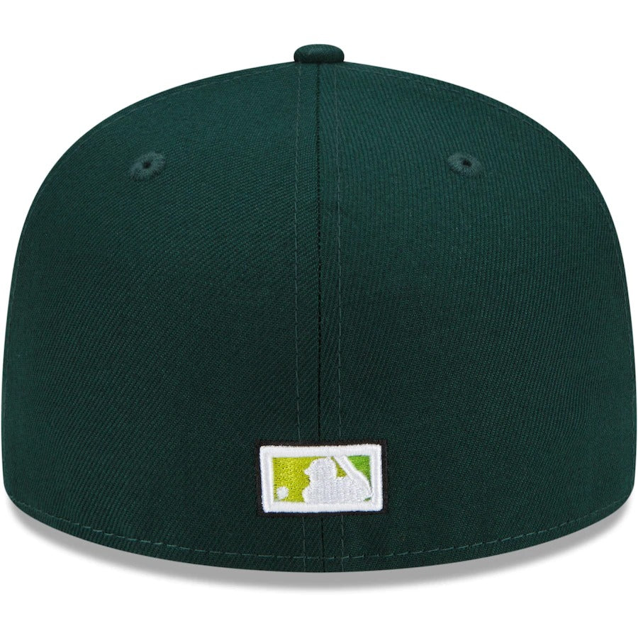 New Era Florida Marlins Green Cooperstown Collection 1993 Inaugural Season Color Fam Lime Undervisor 59FIFTY Fitted Hat