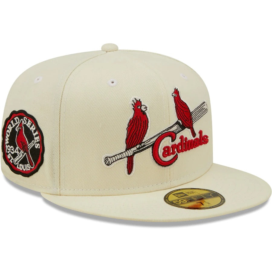 New Era St. Louis Cardinals Cream 1934 World Series Chrome Alternate U