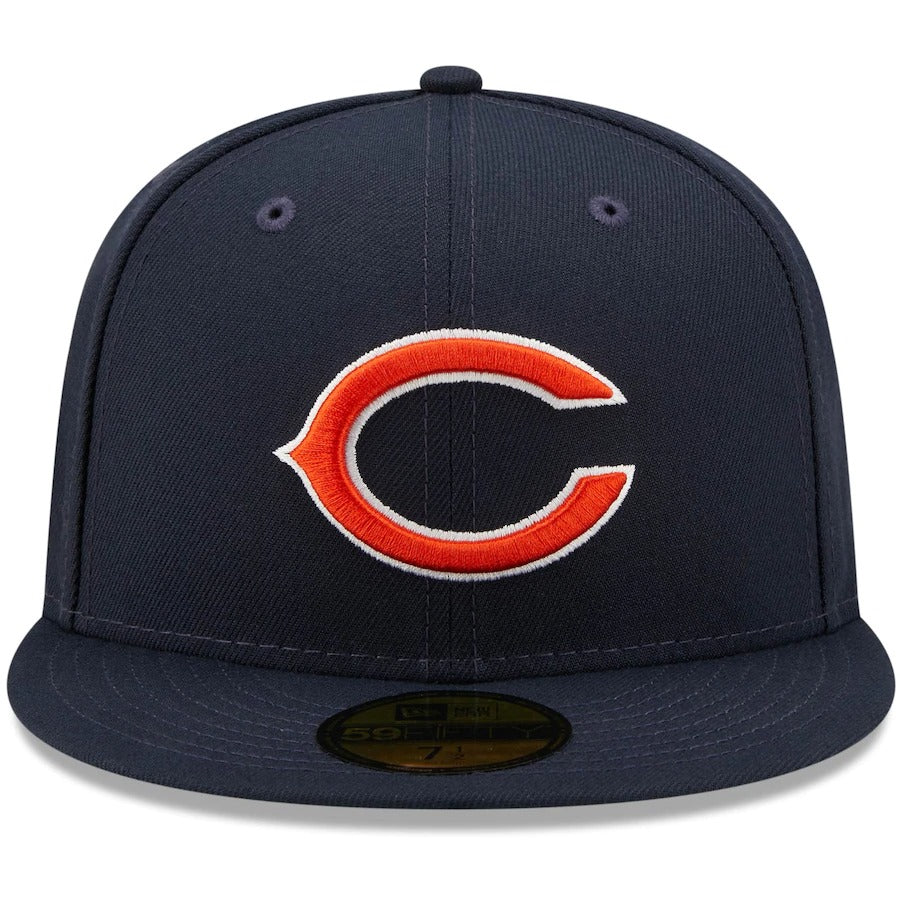 New Era Navy Chicago Bears Field Patch 59FIFTY Fitted Hat