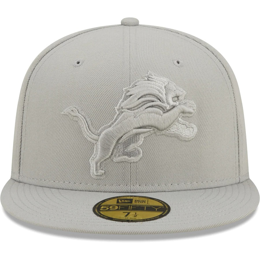 New Era Detroit Lions Gray Color Pack II 59FIFTY Fitted Hat