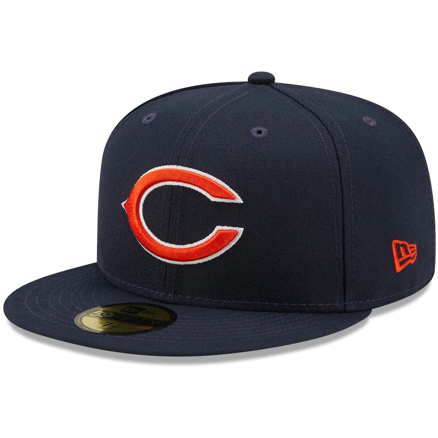 New Era Navy Chicago Bears Field Patch 59FIFTY Fitted Hat