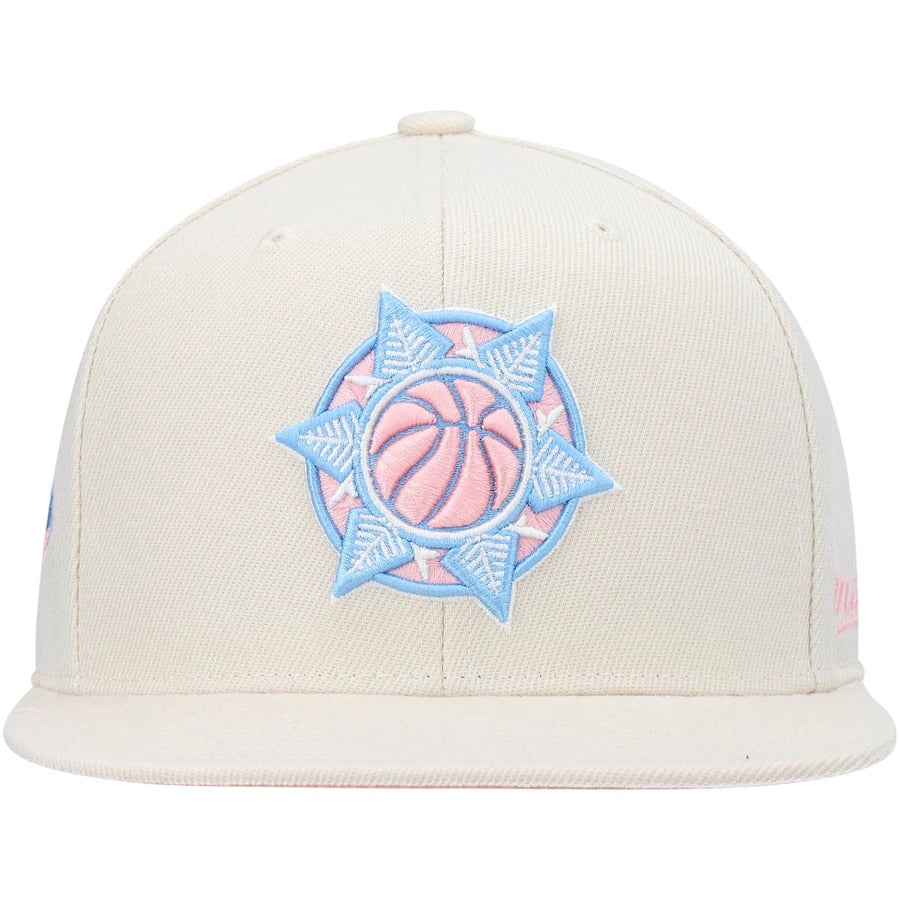 Mitchell & Ness x Lids Utah Jazz Cream NBA Draft Hardwood Classics Cake Pop Fitted Hat