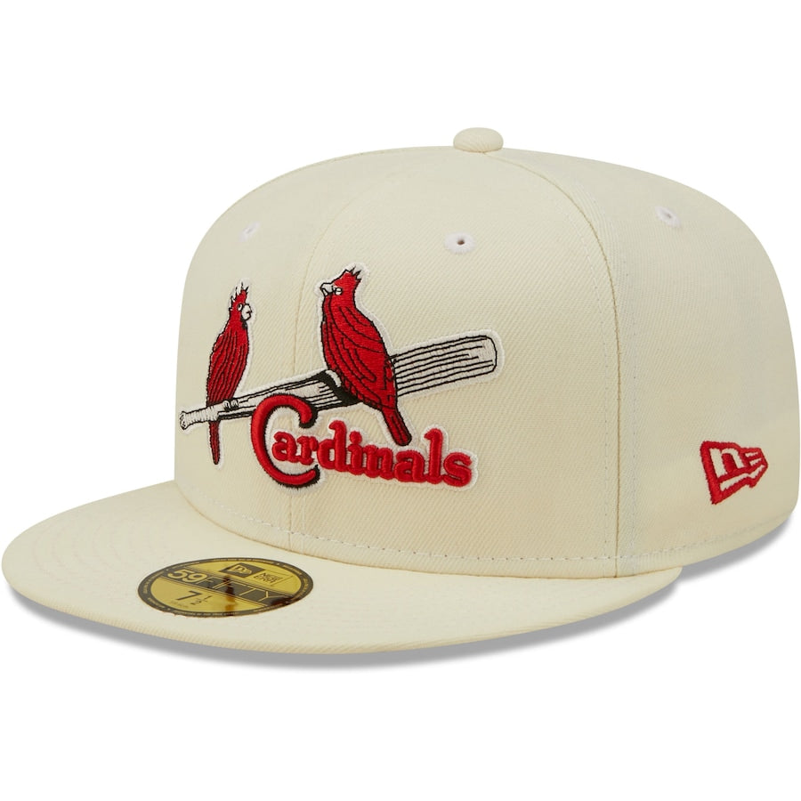 New Era St. Louis Cardinals Cream 1934 World Series Chrome Alternate Undervisor 59FIFTY Fitted Hat